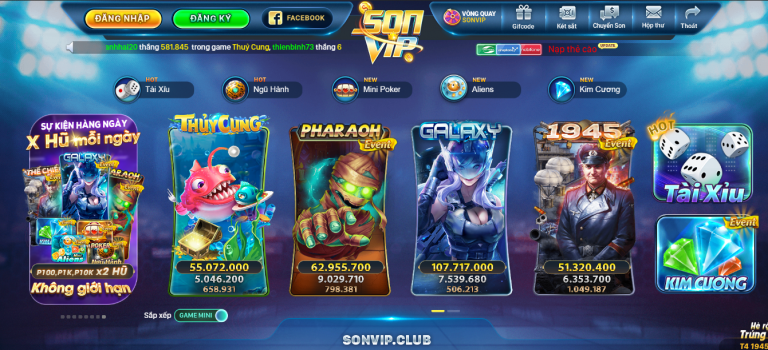 SonVip Link Tải Game SonVip, Thiên Đường Cờ Bạc Online